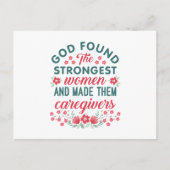 介護者の感謝の神様が最強の女性を見つけた ポストカード (正面)