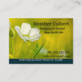 介護者の牧草地フローラプロフェッショナル 名刺 (正面)