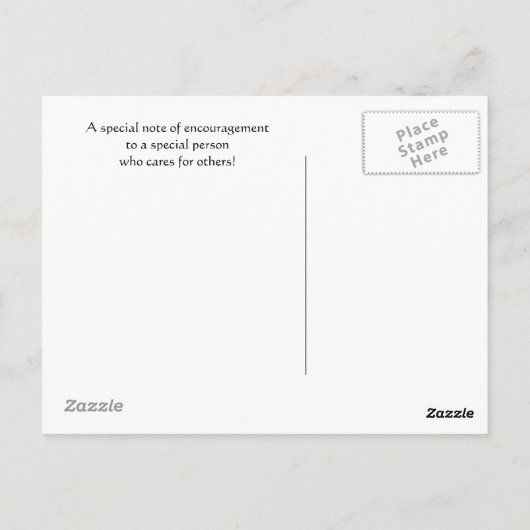 介護者の祈りの言葉 – はがき (裏面)