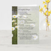 介護者の祈りの言葉-挨拶状 カード (黄色い花)