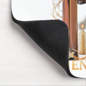 介護者の祈り キリスト教の十字架 信仰 希望 愛 マウスパッド (コーナー)