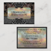 介護者の穏やかな瞬間プロフェッショナル 名刺 (正面/裏面)