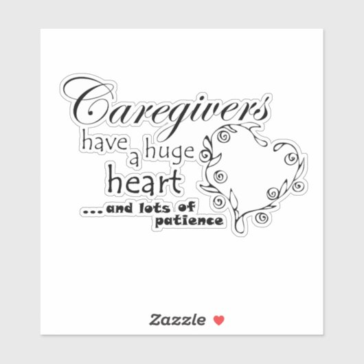 介護者の金ゴールドのハートと多くの… シール (シート)