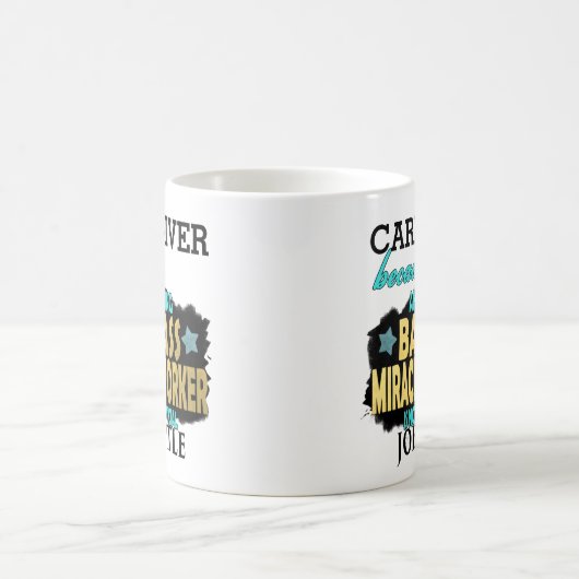 介護者のBadassの奇跡の人はギフト感謝していしています コーヒーマグカップ (中央)