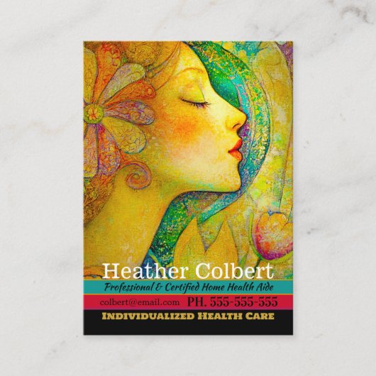 介護者ウィスパリング心地よいプロフェッショナル 名刺 (正面)