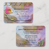 介護者カリナビューティフルフローラプロフェッショナル 名刺 (正面/裏面)