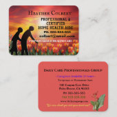 介護者サンセットフローラプロフェッショナル 名刺 (正面/裏面)