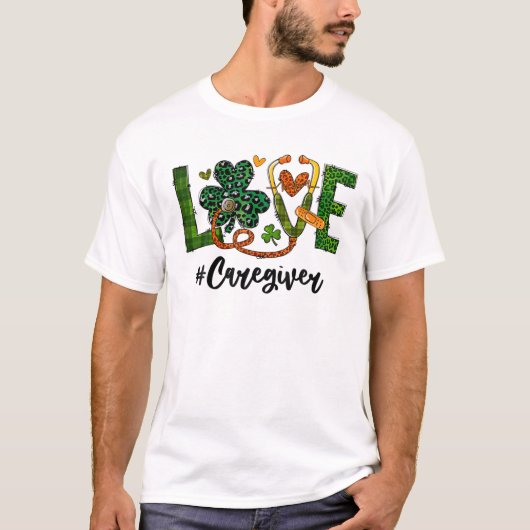 介護者セントパトリックの日 Tシャツ (正面)