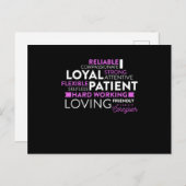 介護者デザイン私は介護者 ポストカード (正面/裏面)