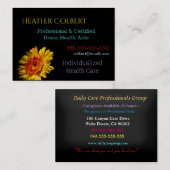 介護者ハリーフラワー幸せプロフェッショナル部 名刺 (正面/裏面)