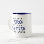 介護者ヒーローユーモアノベルティ ツートーンマグカップ (正面左)