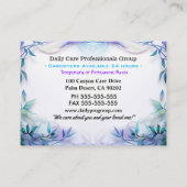 介護者フローフレンドリープロフェッショナルクール 名刺 (裏面)