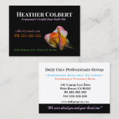 介護者フローラエレガント休養バラ 名刺 (正面/裏面)