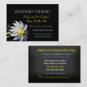 介護者フローラセレニティ陽気プロフェッショナル 名刺 (正面/裏面)