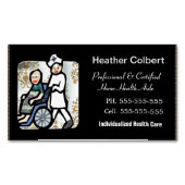 介護者プロフェッショナル マグネット名刺 (正面)