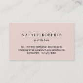 介護者ホーム健康補助モダン金ゴールド縁ど 名刺 (裏面)