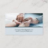 介護者ホーム救済ブルー 名刺 (裏面)