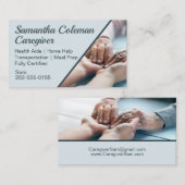 介護者ホーム救済ブルー 名刺 (正面/裏面)