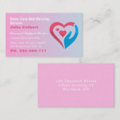 介護者ホーム救済連交スクエアピンク 名刺 (正面/裏面)