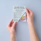 介護者ホーム気にブループロモーションビジネス チラシ (手)