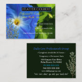 介護者モーニンググローリーフローラプロフェッショナル 名刺 (正面/裏面)