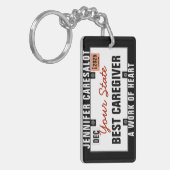 介護者ライセンスプレートキーチェーン キーホルダー (正面左)