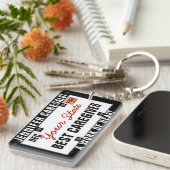 介護者ライセンスプレートキーチェーン キーホルダー (正面右)