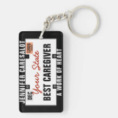 介護者ライセンスプレートキーチェーン キーホルダー (裏面)