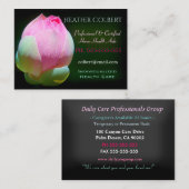 介護者ロータスバルブフラワーハッピープロフェッショナル 名刺 (正面/裏面)