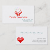 介護者介護ナース介護気に健康 名刺 (正面/裏面)