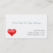 介護者介護ナース介護気に健康 名刺 (裏面)