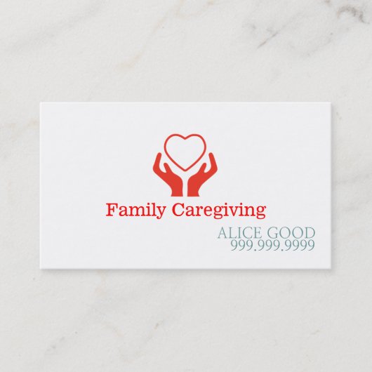 介護者介護ナース介護気に健康 名刺 (正面)