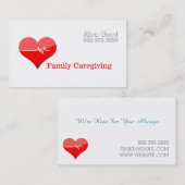 介護者介護ナース介護気に健康 名刺 (正面/裏面)