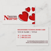 介護者介護ホーム気にナース名刺 名刺 (正面/裏面)