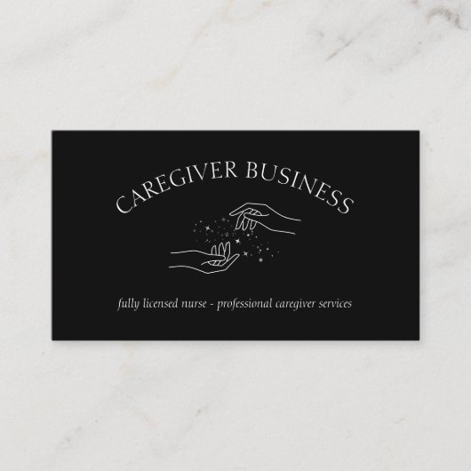 介護者介護成人外来者ナース 名刺 (正面)