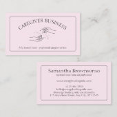 介護者介護成人外来者ホームナース 名刺 (正面/裏面)