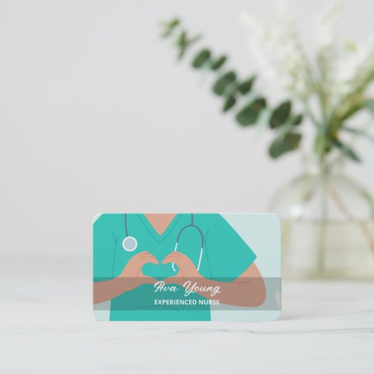 介護者介護 名刺 (スタンド正面)