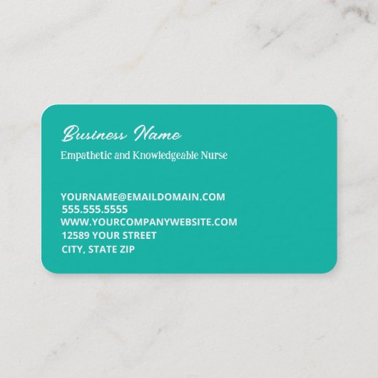 介護者介護 名刺 (裏面)