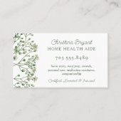 介護者住宅保健補助業務用カード 名刺 (正面)