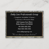 介護者信用スノードロッププロフェッショナル    名刺 (裏面)