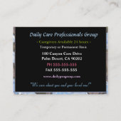 介護者信頼リリーフローラプロフェッショナル 名刺 (裏面)