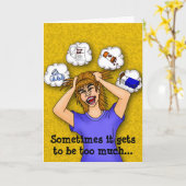 介護者勇気付けられるカード カード (黄色い花)