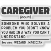 介護者名詞鑑賞現在アイディア おもしろい シール (正面)