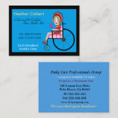 介護者大切プロフェッショナル名刺 名刺 (正面/裏面)