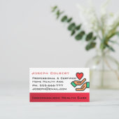 介護者心地よい美しいプロフェッショナル 名刺 (スタンド正面)