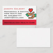 介護者心地よい美しいプロフェッショナル 名刺 (正面/裏面)