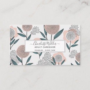 介護者手引きフローラカード 名刺