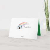 介護者用のベル付きホリデークリスマスカード シーズンカード (裏面)