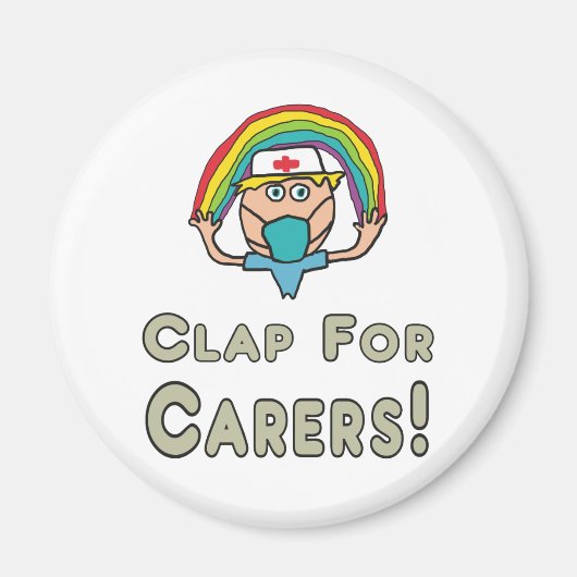 介護者用の拍手 マグネット (正面)