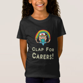 介護者用の拍手 Tシャツ